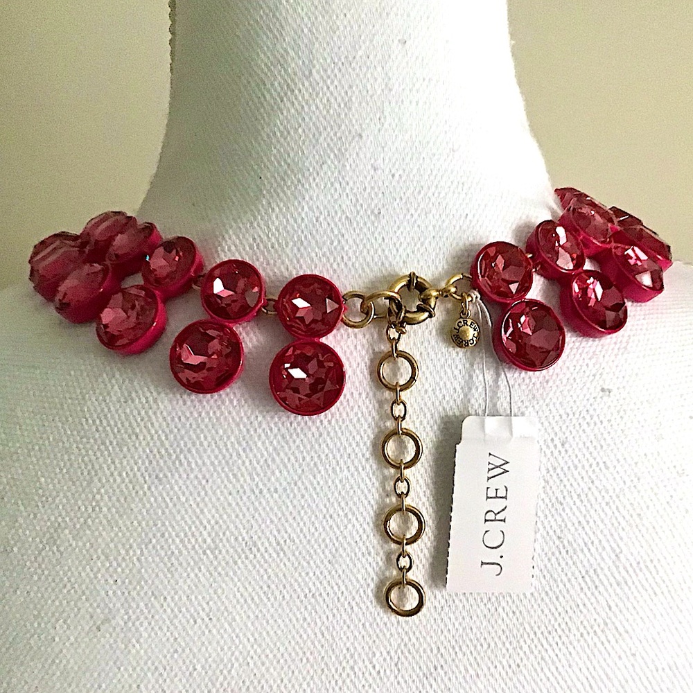 J.CREW Crystals Gemstones Statement Necklace New With Tag - Picture 7 of 7